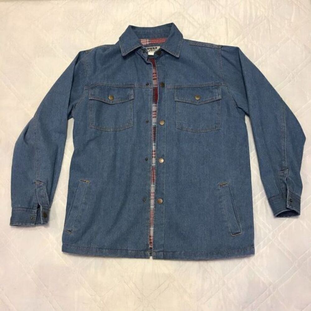 Duke Haband‎ flannel lined denim jacket XL